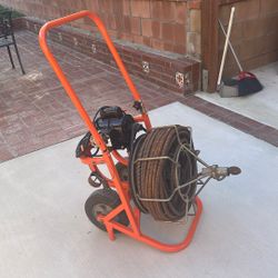 Comercial Drainsnake Cable 3/4”x100 ‘feets  Forward Reverse Good Conditions  GENEAL EASY ROOTER $1000