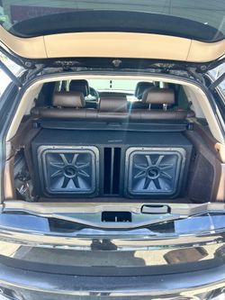 DOUBLE 15” L7 KICKERS IN CLEAN BOX with SHREDDER 3.5KW EARTHQUAKE FULL RANGE MONOBLOCK AMP and WIRE KIT