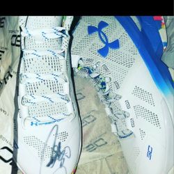 Steph Curry Signed Rare Birthday Cake Pe Shoes Confetti Psa Coa