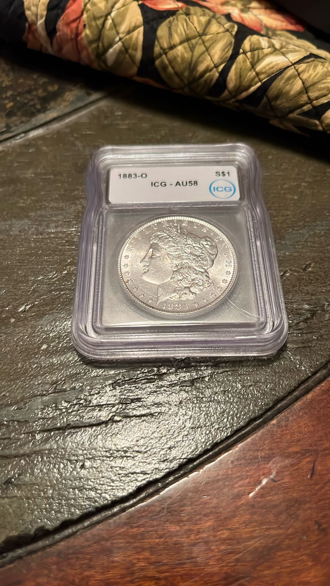 1883-O Morgan Silver Dollar Graded AU58 UNC