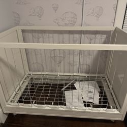 Sloan Acrylic Convertible Crib