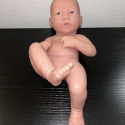 Berenguer Newborn Vinyl Baby Girl Doll Curled Up Wrinkles Lifelike Realistic 13"