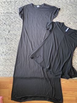 Lularoe Black Medium M Long Dress XS (fits Like S/M) Shirt