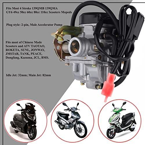 For Chinese Carburetor Carb Scooter 50cc GY6 139QMB Moped 49cc 60cc SUNL Baja For Better Engine Performance