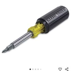 Klein Tools 32500 11-in-1 Screwdriver / Nut Driver Set, 8 Bits (Phillips, Slotted, Torx, Square),