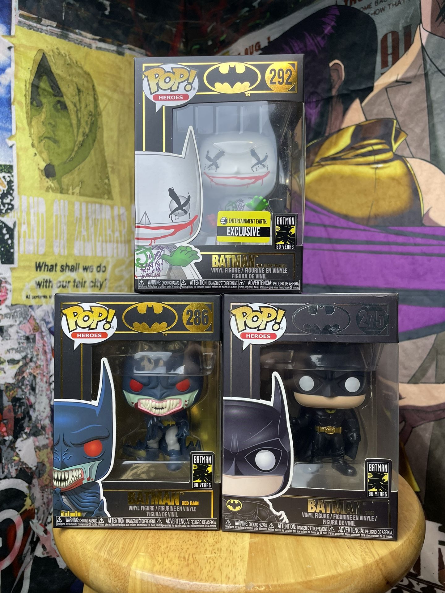 Batman 286, 275, 292 Funko Pop Lot!