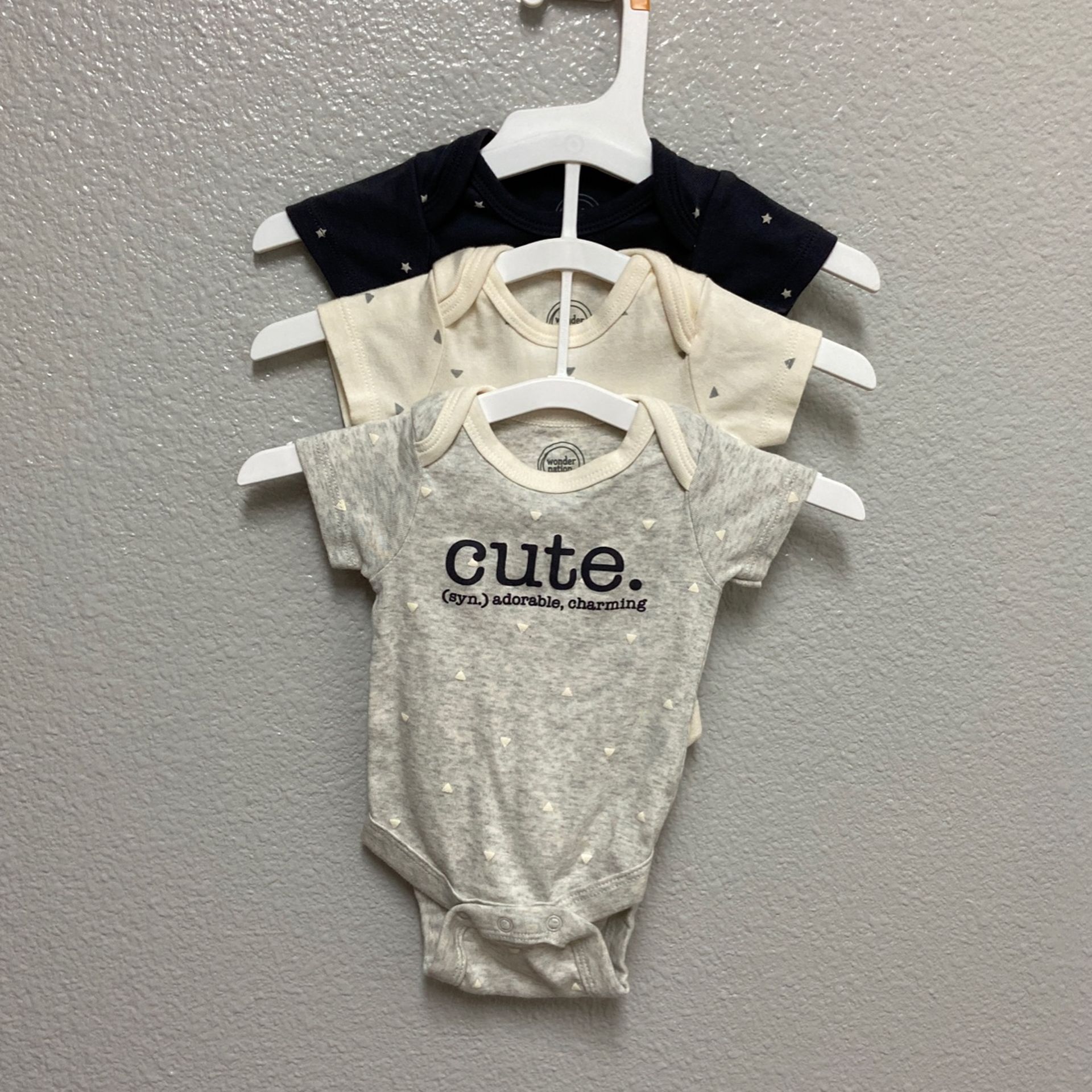 New Born Onesies 3 Set