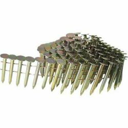 Collated Roofing Nails 15° Wire Weld Coil 1-½" X .120" -  Smooth Shank