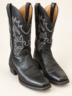Men’s Ariat Black Leather Western Boots  Size 8.5 — $75 OBO