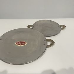 La Coppera Copper and Stainless Steel Serving Plates 