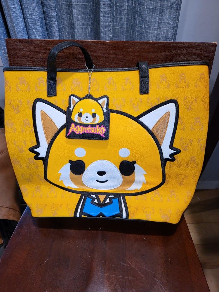Aggretsuko Loungefly Sanrio Leather Tote