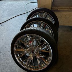 19” Rims With Brand New Tires