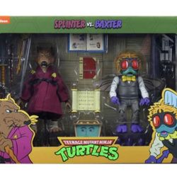 NECA Splinter And Baxter TARGET EXCLUSIVE TEENAGE MUTANT NINJA TURTLES 