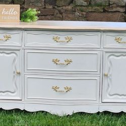 French Provincial Buffet, Hutch, Coffee Bar, Entertainment Center 