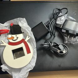 Brookstone Digital Photo Snowman Ornament