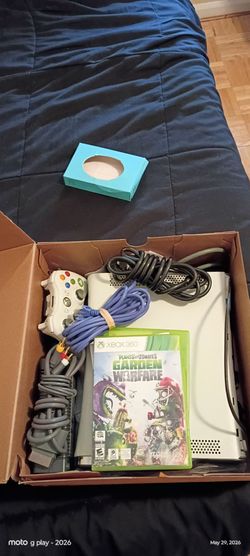 Xbox 360 4:games 1 controller wireless $40.00