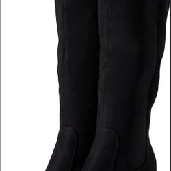 Women's Riding Boots Heeled Knee High Boot with Tall Shaft Size 7