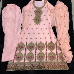 Designer Pakistani Indian Shalwar Kameez Embroidered Dress All Embroidered Duppata 