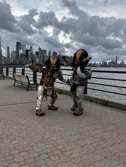 Three Cosplay adult size movie of predator