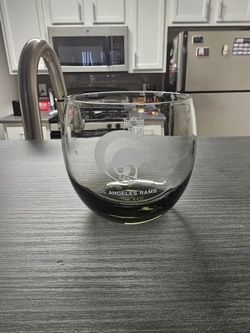 1970's Rams Football Team Glass Cups Set Of 2