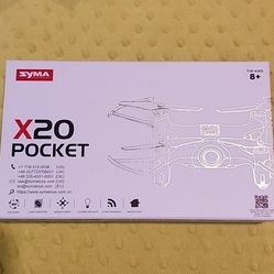 NEW Syma X20 Pocket Drone 4 Channel Remote Control Quadcopter in Blue
