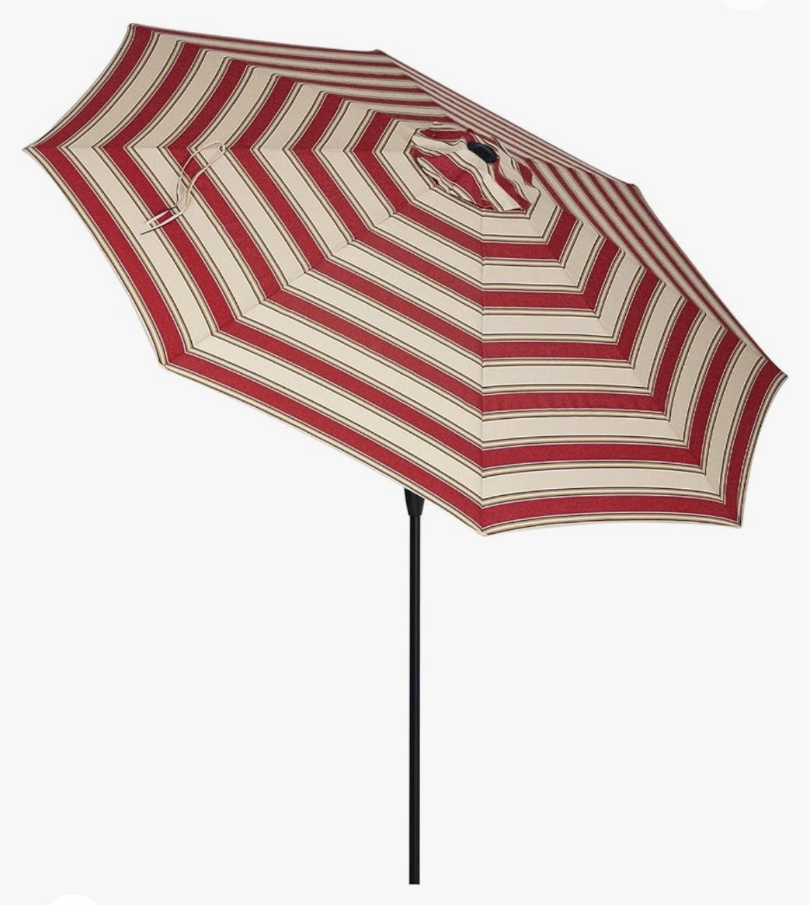 Tempera STRIPED Patio Umbrella Red/White