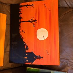 Seasonal Halloween paintings