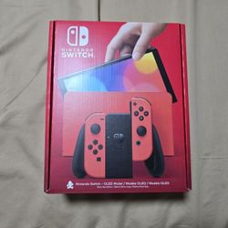 Nintendo Switch OLED Mario Red Edition CIB bundle 