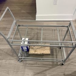 Silver Bar Cart