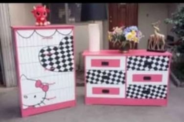 5 Drawer Dresser and 6 Drawer Dresser- Hi Kitty