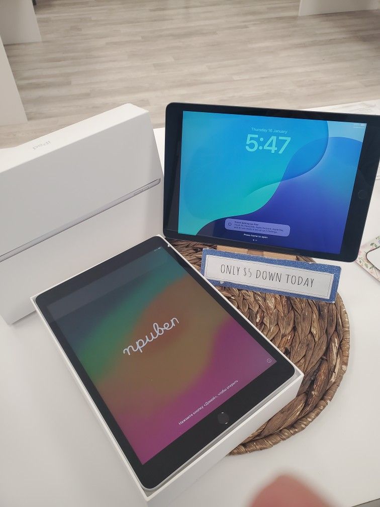 Apple iPad Generation 9th Tablet - Pay $1 DOWN AVAILABLE - NO CREDIT NEEDED