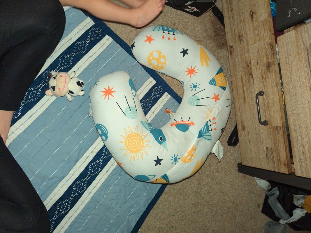 Boy Nursing Pillow  Out Of Space There Print