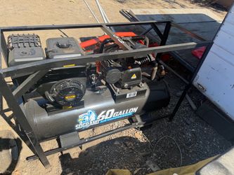 Air compressor 60 gallon air tank gasoline 420cc new