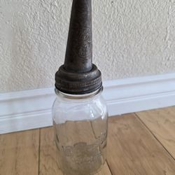 Old Glass Bottle & Spout