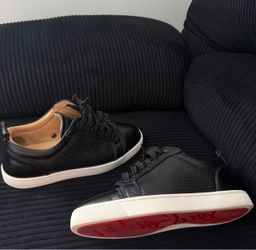 Christian Louboutin Black Low-Top Sneakers
