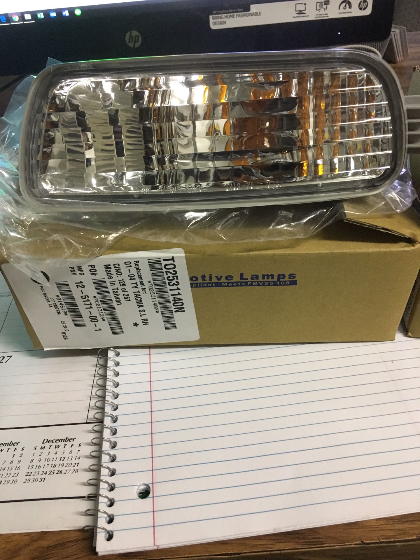 Tacoma signal parking lamp 01-04