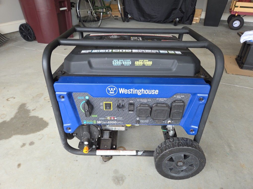 Westinghouse 30A Portable Generator and Connection Equipment (for sale)
