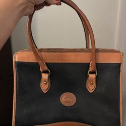 Dooney & Bourke Black/Tan Handbag