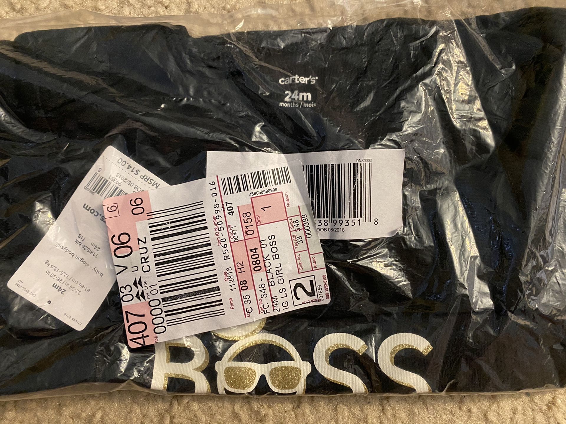 Boss Like My Aunt- Navy Blue Onesie BRANDNEW 24 months