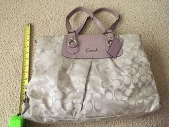 Coach Lavender grey purse