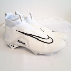 Nike Alpha Menace 3 Elite White Football Cleats 