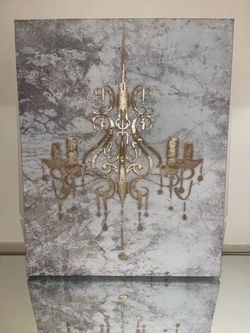 Gold Chandelier Artwork