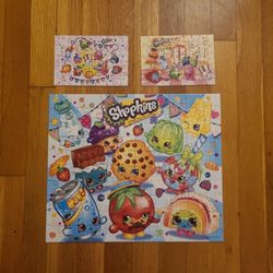 Shopkins 100 Piece Puzzle, Plus Two Shopkins 50 Pieces Puzzle