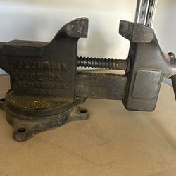 Vintage Columbian bench vise