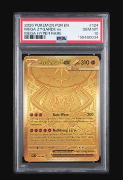 Mega Zygarde Ex PSA 10 GOLD