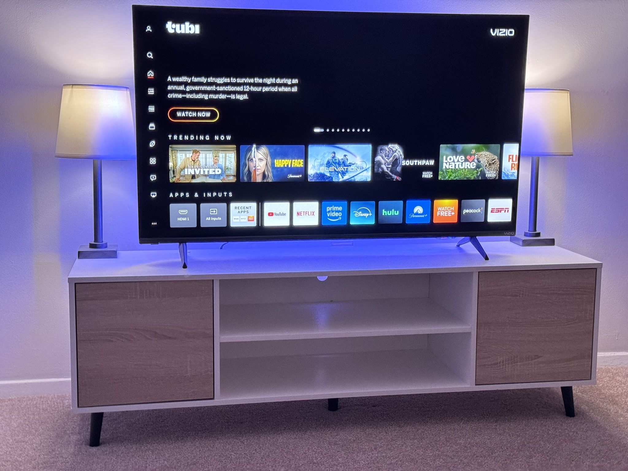 White TV Stand 