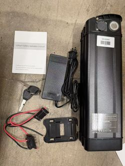 48V 20Ah Battery, 48V Folding Electric Bike Lithium Battery,,Dimensions: 15.1” x 4.25” x 3”（009）
