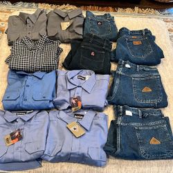 Bulwark Xl Shirts And Pants 38/32 36/30