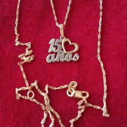 Cadena De Quinseañera 14k