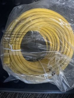 50 Foot Long CAT 6 Ethernet Cable ( Yellow)